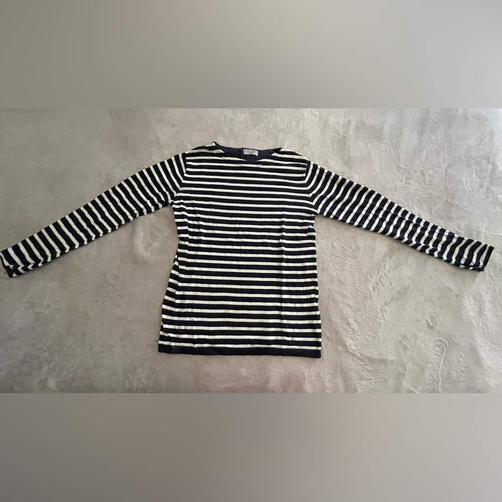 Zara striped sweater men's color black and white, size M.